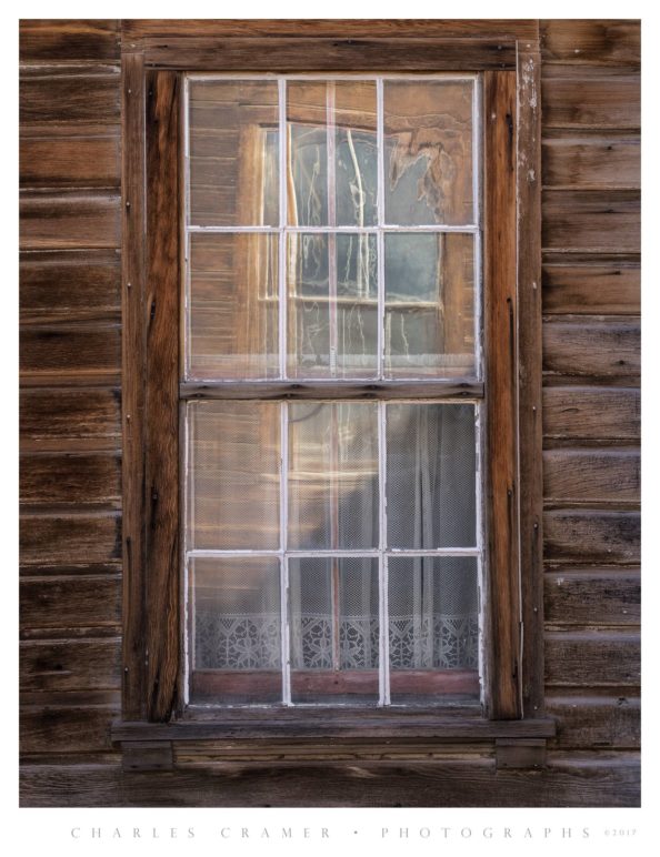 Window Reflection Within Window, Bodie, California