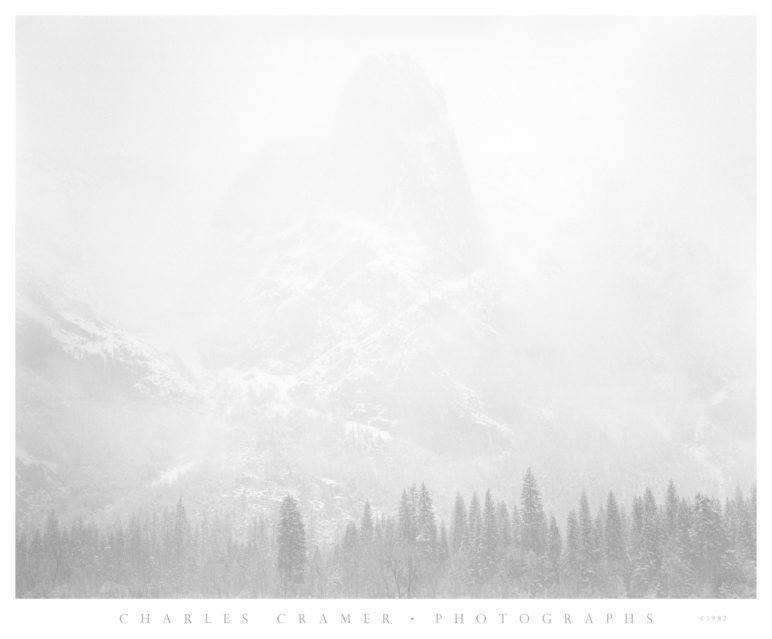Sentinel Rock, Snowstorm, Yosemite