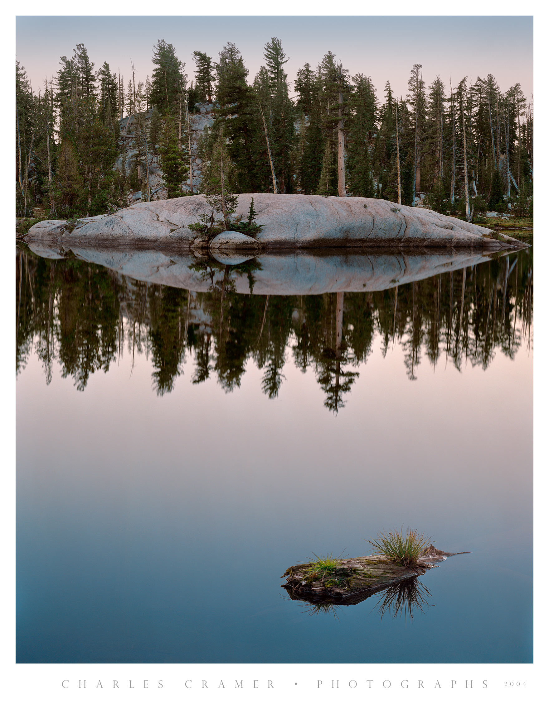 Granite Island, Dawn, Lower Sunrise Lake, Yosemite